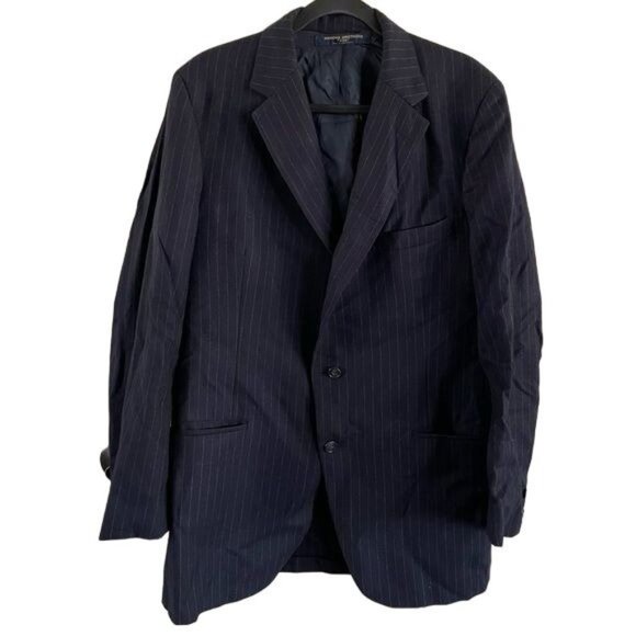 Brooks Brothers Men’s “346” Navy Pinstriped Blazer - Picture 1 of 16